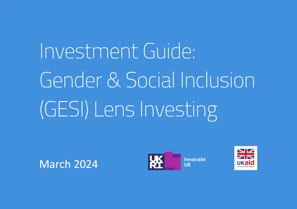 Investment Guide: Gender & Social Inclusion (GESI) Lens Investing