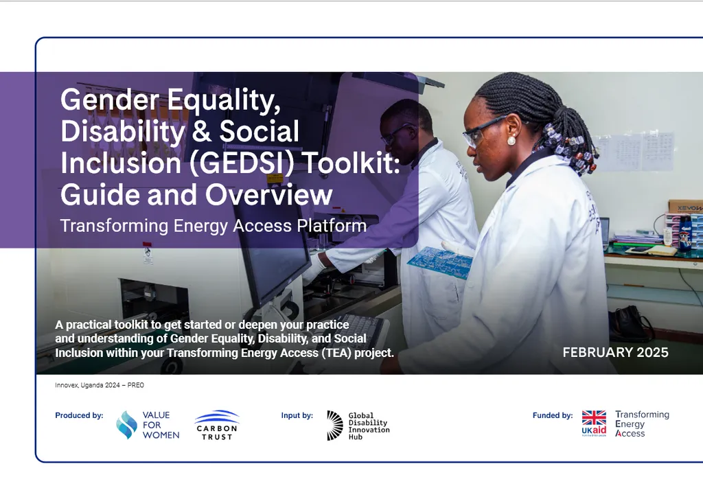 Gender Equality, Disability & Social Inclusion (GEDSI) Toolkit: Guide and Overview